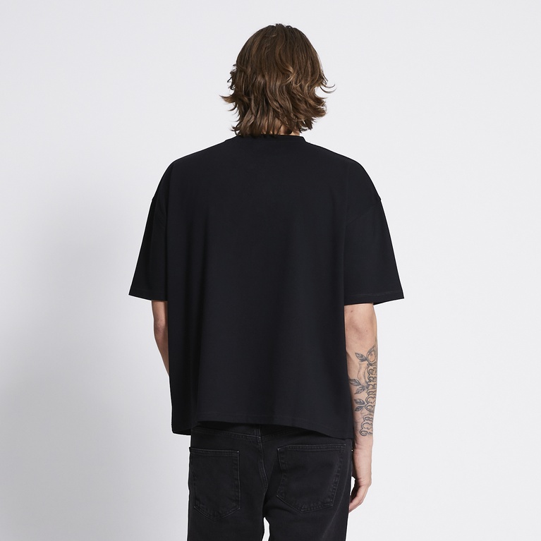 Heavy boxy tee "Mikael" Black